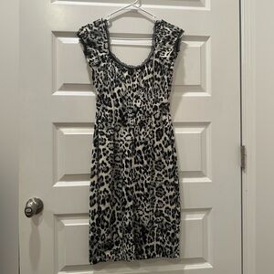 Retired Stretchy Switchblade Stiletto cheetah wiggle dress